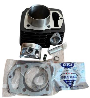 WINDY S SİLİNDİR SET 150cc 62mm PIN:15 L:69mm SİYAH KISA PİSTON ZİNCİRLİ - 1